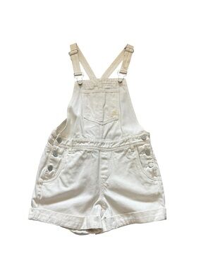 Blank NYC White Denim Overalls